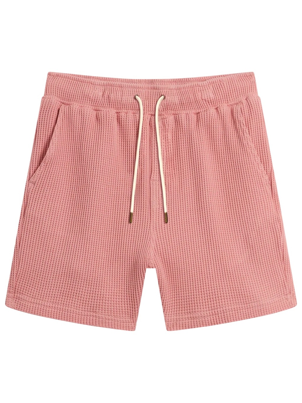 Dandy Del Mar The Cannes Waffle Knit Shorts in Spanish Rose Sz M